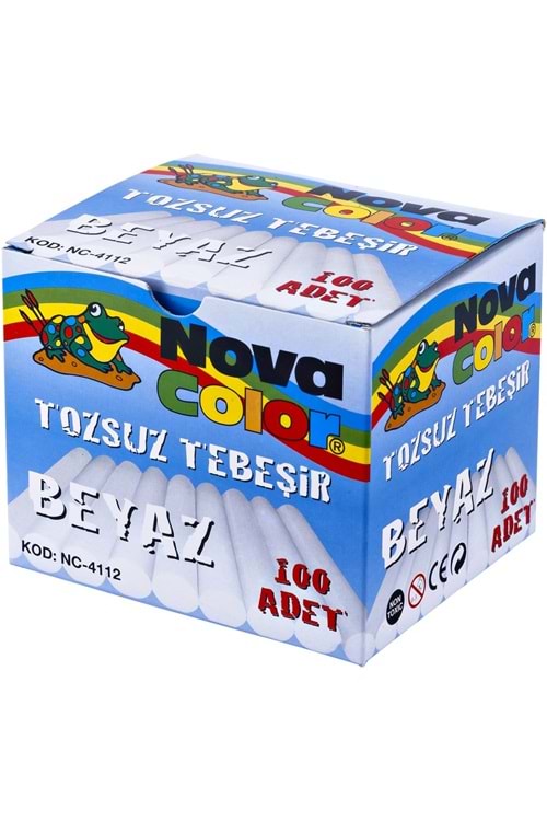 NOVA COLOR BEYAZ TEBEŞİR 100 LÜ NC-4112