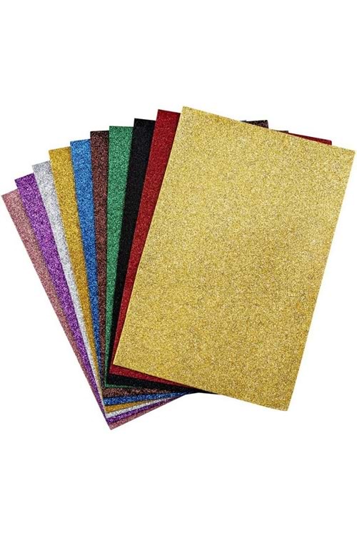 NOVA COLOR SİMLİ EVA 20*30 CM. 10 RENK KARIŞIK NC-271