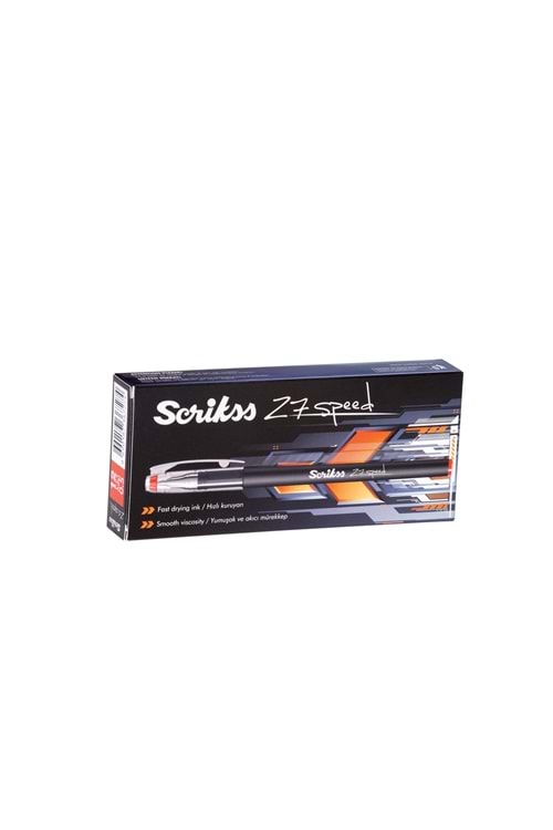 SCRİKSS TÜKENMEZ KALEM Z7 SPEED 0,7 MM.KIRMIZI 12 Lİ