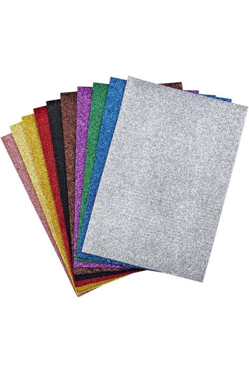 NOVA COLOR SİMLİ YAPIŞKANLIEVA 20*30 CM. 10 RENK KARIŞIK NC-272