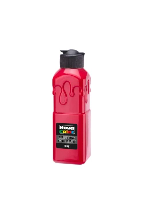 NOVA COLOR AKRİLİK BOYA 180 GR.KIRMIZI NC-1002