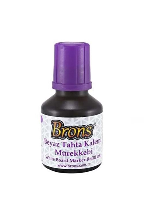 BRONS TAHTA KALEMİ MÜREKKEBİ 30 CC. MOR BR-386