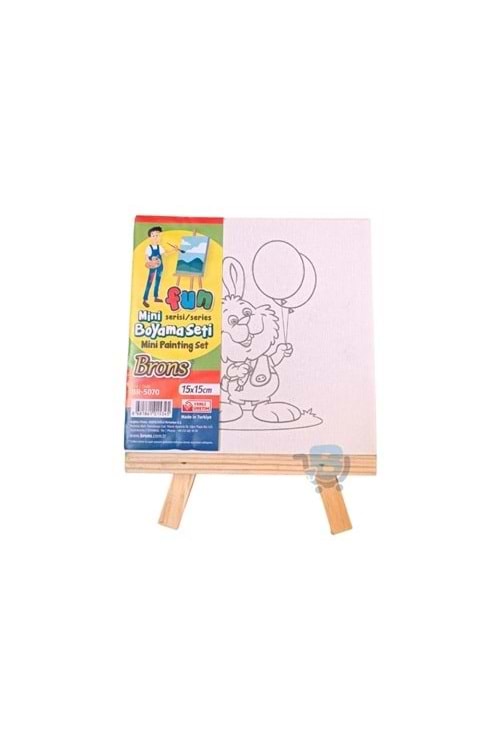BRONS MİNİ BOYAMA TUVAL SETİ 15*15 CM. BR-5070