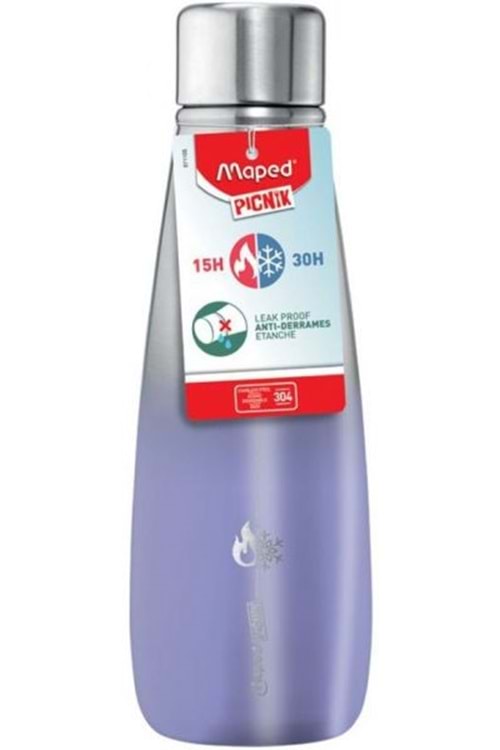MAPED CONCEPT 500ML ÇELİK TERMOS MATARA-MOR MAP-871106