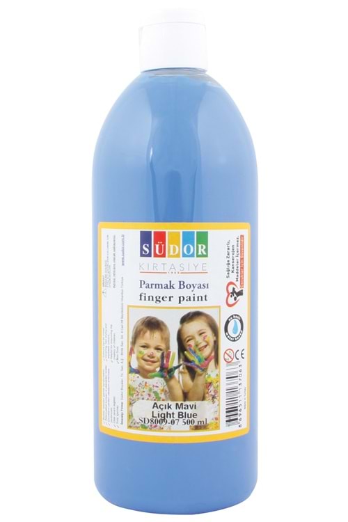 SÜDOR PARMAK BOYASI 500 ML. AÇIK MAVİ