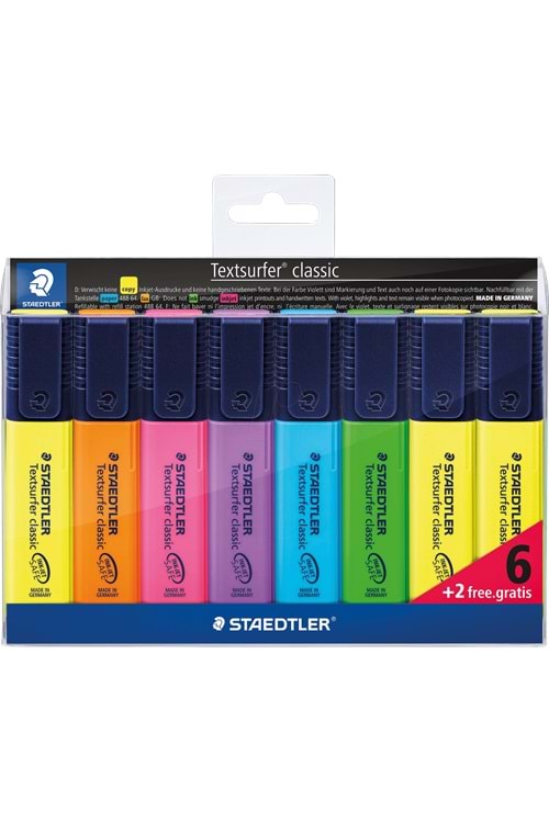 STAEDTLER FOSFORLU KALEM 8 Lİ NEON RENKLER