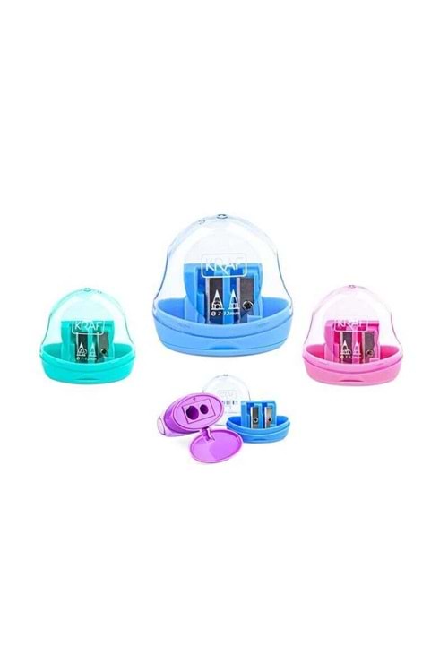 KRAF KALEMTRAŞ ÇİFT BIÇAK HAZNELİ 32 Lİ PAKET KOD:730G