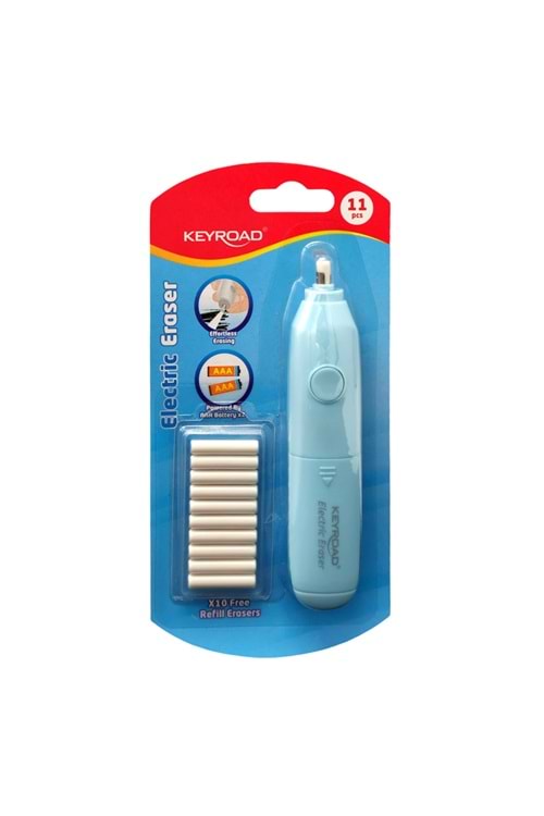 KEYROAD PİLLİ SİLGİ 10 ADET YEDEK SİLGİSİ KR972913
