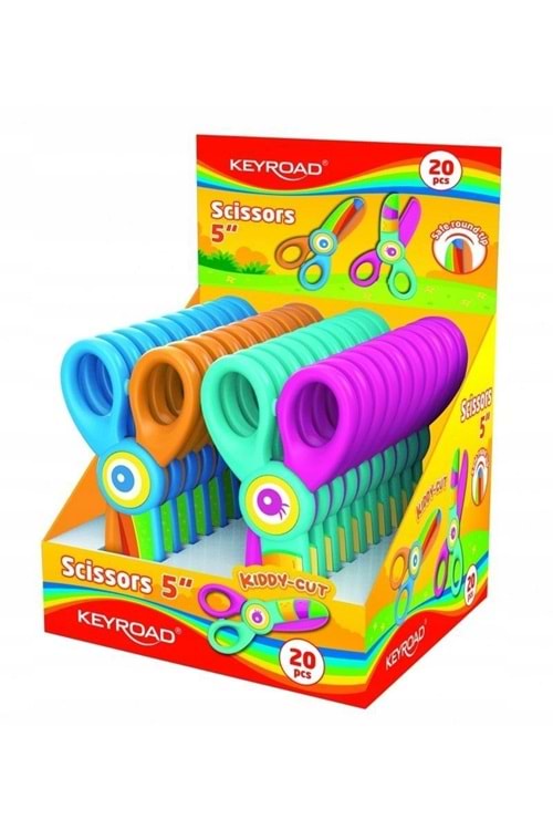 KEYROAD PLASTİK OKUL MAKASI 20 Lİ PK.KİDS PRO