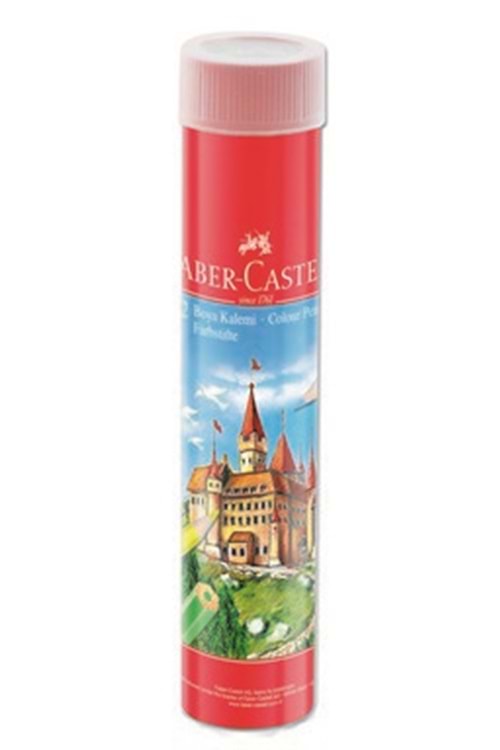 FABER-CASTELL KURU BOYA 12 RENK METAL TÜP