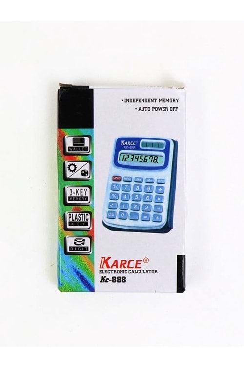 KARCE MİNİ CEP HESAP MAKİNESİ KC-888