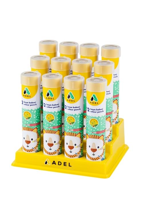 ADEL KURU BOYA 12 RENK MATAL TÜP