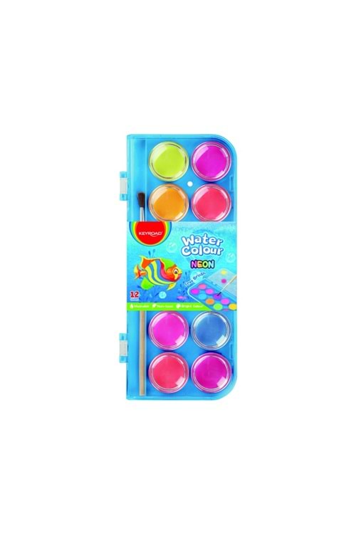 KEYROAD SULUBOYA NEON 12 RENK 28 MM.BÜYÜK TABLET KR972802