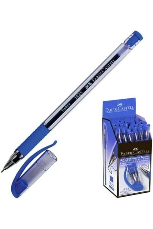FABER-CASTELL TÜKENMEZ KALEM MAVİ 50 Lİ PK.1425