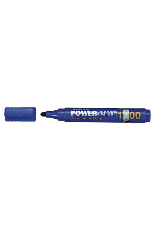LİNEPLUS PERMANENT MARKER MAVİ 12 Lİ YUVARLAK UÇ 3 MM.