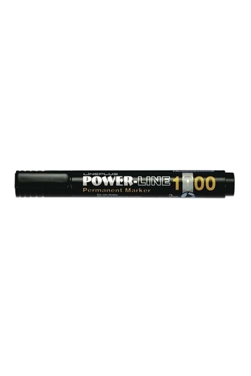 LİNEPLUS PERMANENT MARKER SİYAH 12 Lİ KESİK UÇ 3 MM.