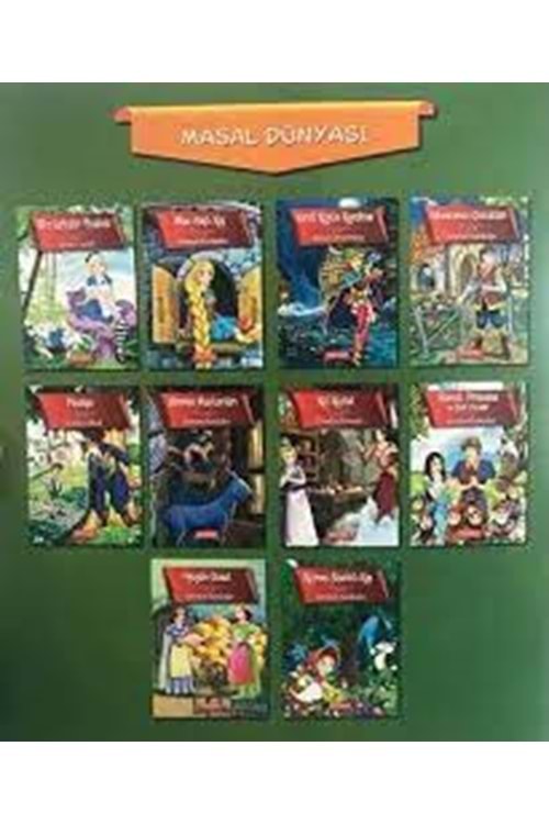 GÖNÜL MASAL DÜNYASI RESİMLİ BÜYÜK BOY HİKAYE 10 LU SET