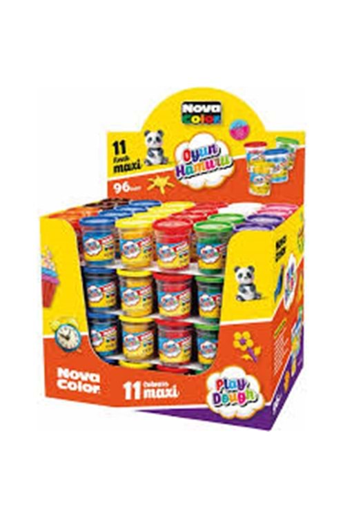 NOVA COLOR TEKLİ OYUN HAMURU STANDI 96 LI NC-203