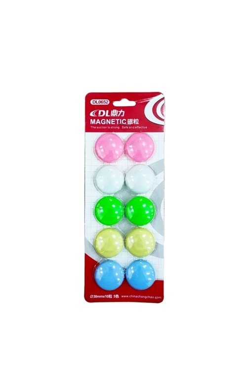 LİNEA MIKNATIS 10 LU RENKLİ 30 MM.