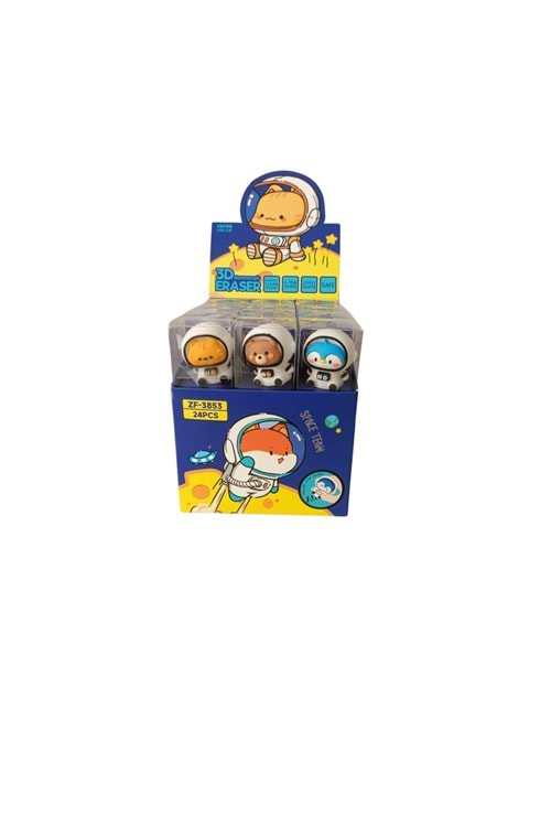 BUBU 3D SİLGİ SEVİMLİ ASTRONOTLAR 24 LÜ PK.