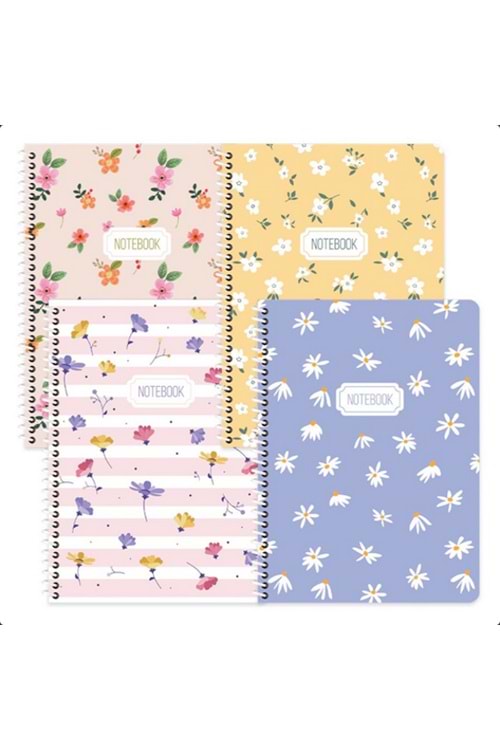 KESKİN 80 YP.DEFTER A5 ÇİZGİLİ SPİR.BLUME STİCKERLİ