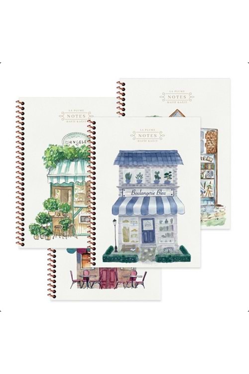 KESKİN 80 YP.DEFTER A5 KARELİ SPİR.LA PLUME SHOP STİCKERLİ