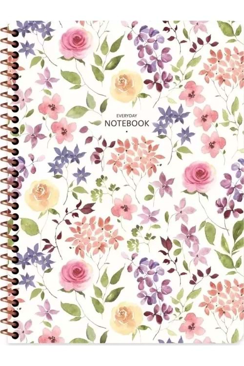 KESKİN 80 YP.DEFTER A5 ÇİZGİLİ SPİR.ÇİÇEK