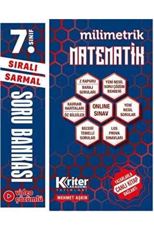 KRİTER 7.SINIF MİLİMETRİK MATEMATİK SB-KAVRAM HARİTALI