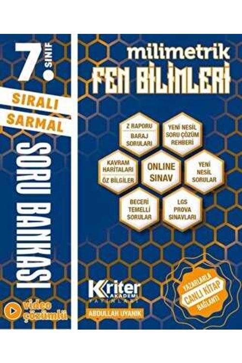 KRİTER 7.SINIF MİLİMETRİK FEN BİLİMLERİ SB-KAVRAM HARİTALI
