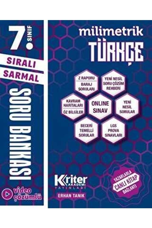 KRİTER 7.SINIF MİLİMETRİK TÜRKÇE SB-KAVRAM HARİTALI