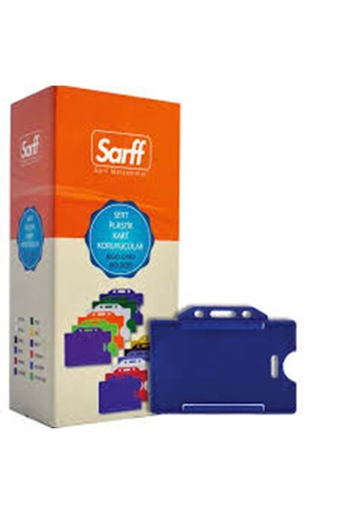 SARFF SERT PLASTİK KART KORUYUCU LACİVERT 50 Lİ YATAY