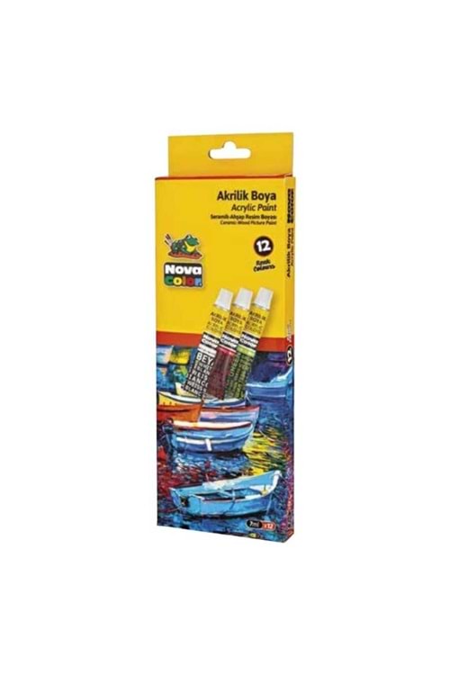 NOVA COLOR AKRİLİK BOYA 12 RENK 7 GR.TÜP NC-289
