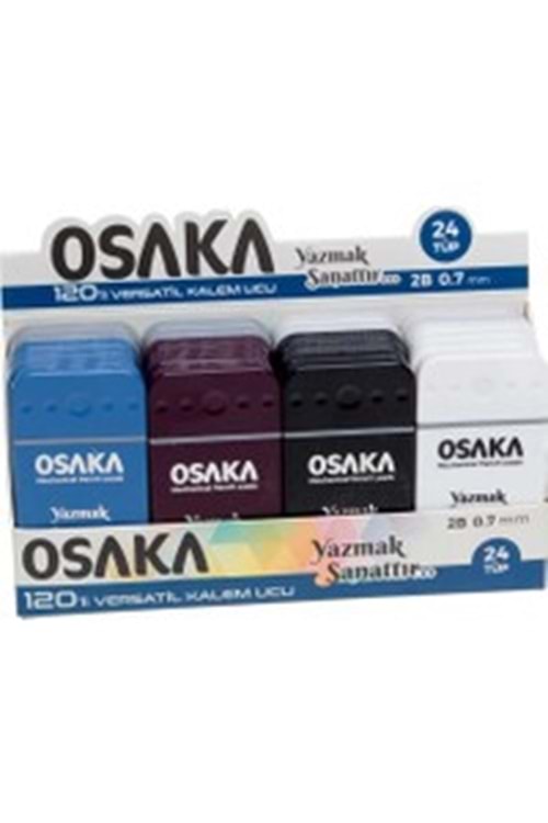 OSAKA MİN-UÇ 0,7 MM.120 Lİ 24 LÜ PAKET KOYU RENK
