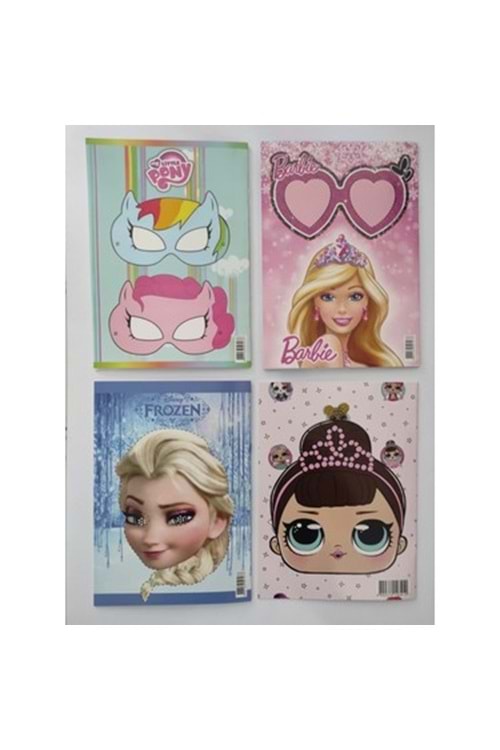 BOYAMA STICKER VE MASKE HEDİYELİ 20 Lİ KARIŞIK PK.