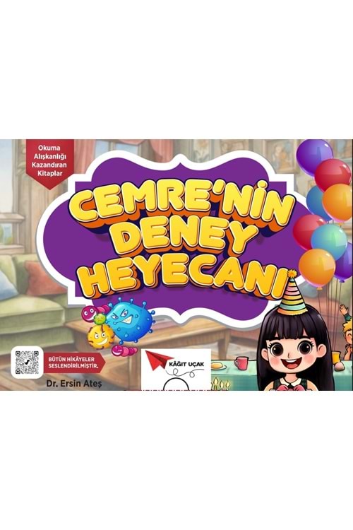 KAĞIT UÇAK 2.SINIF CEMRE'NİN DENEY HEYECANI 10 LU HİKAYE SETİ