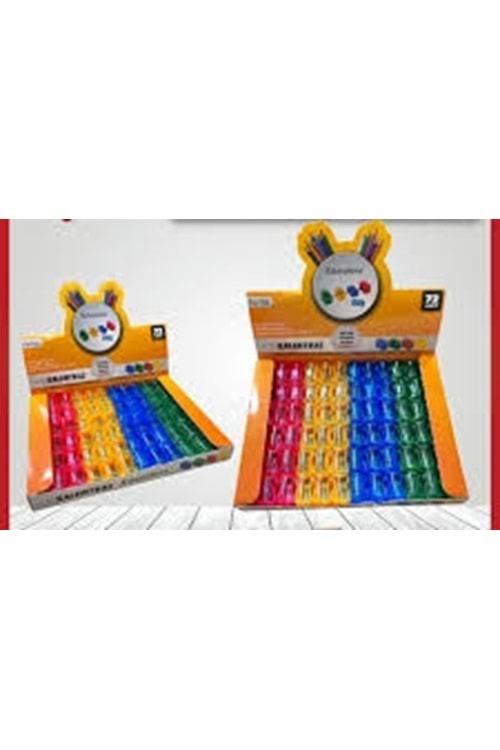 EDUCOLORS KALEMTRAŞ KAPAKLI TEK BIÇAK 70 Lİ PK. KOD: TU-728