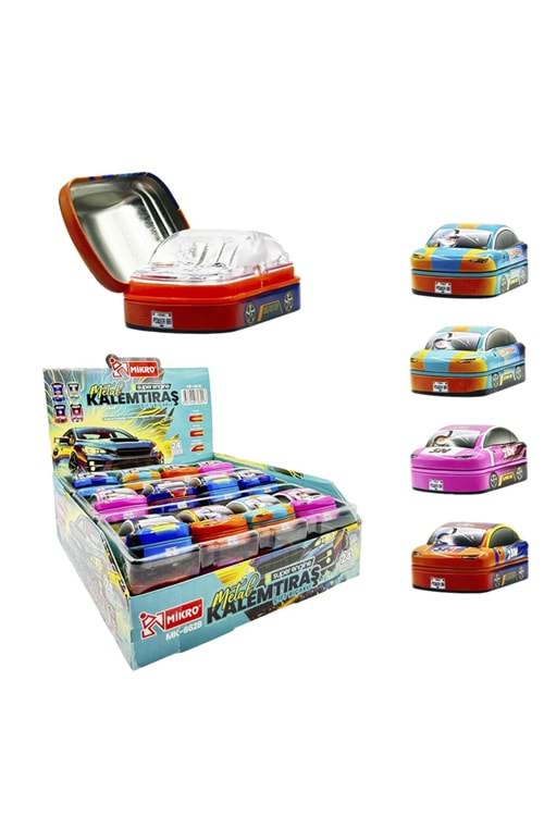 MİKRO KALEMTRAŞ METAL ARABA ÇİFT BIÇAK 24 LÜ PK. MK-6405