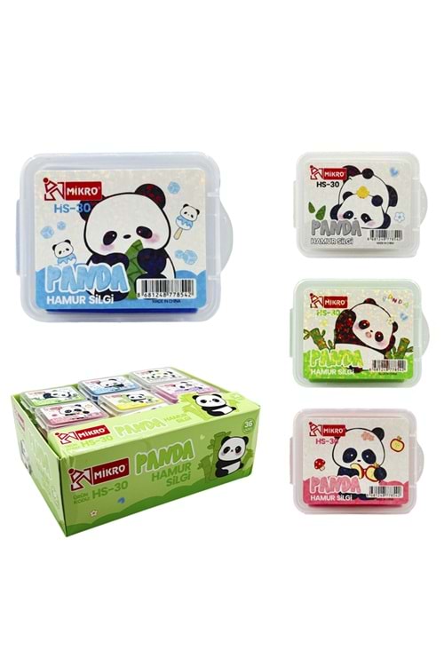MİKRO HAMUR SİLGİ PANDA 36 LI PK. HS-30