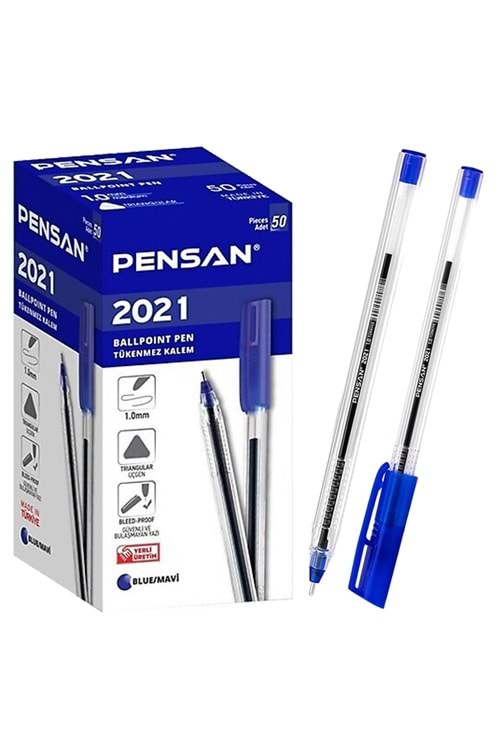 PENSAN TÜKENMEZ KALEM MAVİ 50 Lİ PK.2021