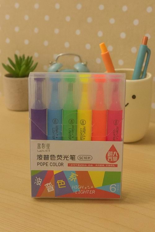 POPE FOSFORLU KALEM 6 RENK