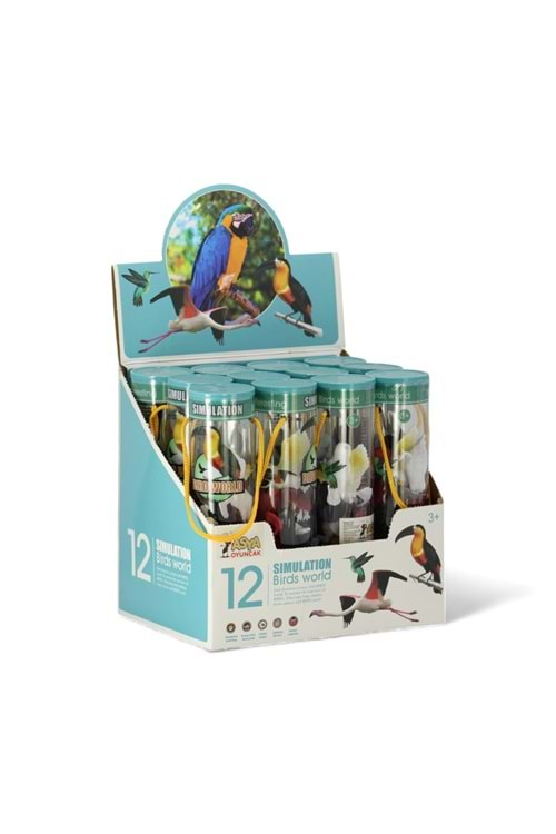 ASYA SİLİNDİR KUTU KUŞLAR KOD:977