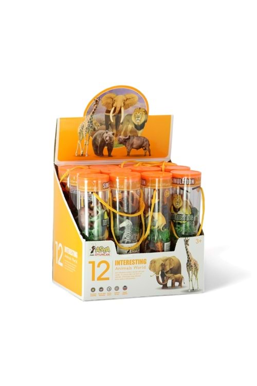 ASYA SİLİNDİR KUTU VAHŞİ HAYVANLAR KOD:976