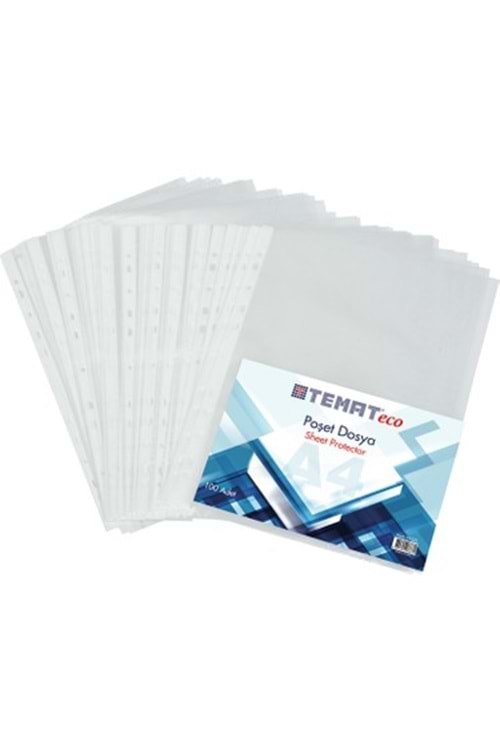 TEMAT POŞET DOSYA 100 LÜ A4 ECO
