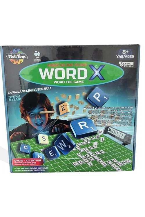 MOLİ TOYS WORD X AHŞAP KELİME OYUNU 0189
