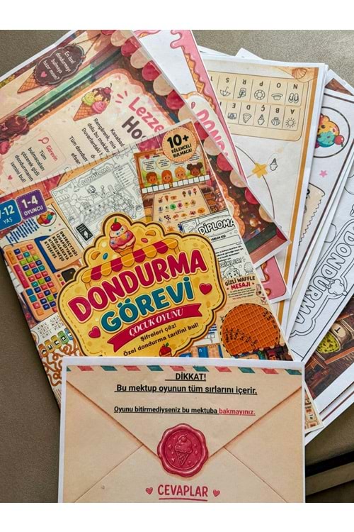 DEDEKTİFİA DONDURMA GÖREVİ ÇOCUK OYUNU