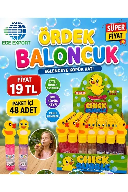 OLGUN ÖRDEK KÖPÜK BALONCUK 48 Lİ PK.