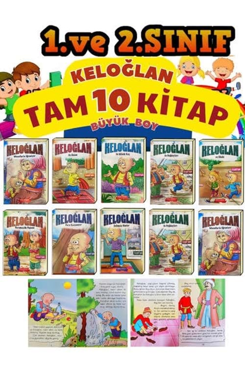 GÖNÜL KELOĞLAN BÜYÜK BOY RESİMLİ 16 SYF.10 KİTAP