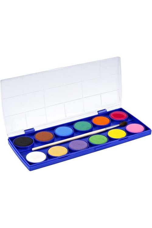 NOVA COLOR SULU BOYA 12 RENK 28 MM.BÜYÜK TABLET NC-237