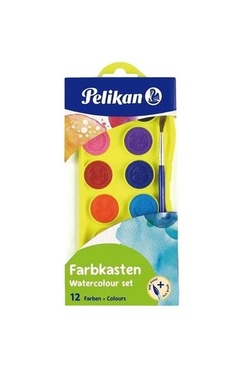 PELİKAN SULU BOYA 12 RENK KÜÇÜK BOY