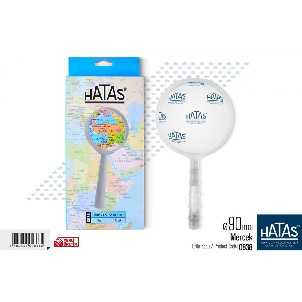 HATAS PLASTİK BÜYÜTEÇ 90 MM.